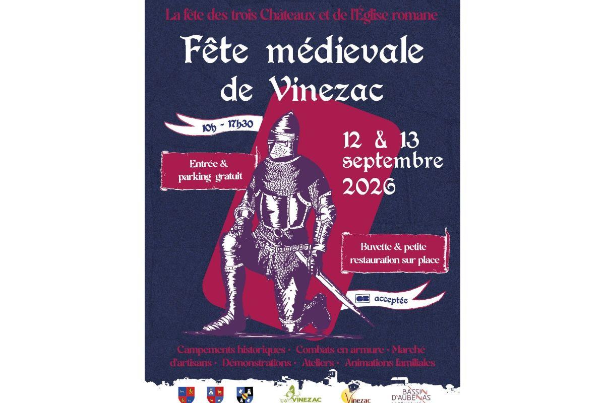 FETE MEDIEVALE 12 ET 13 SEPTEMBRE 2026