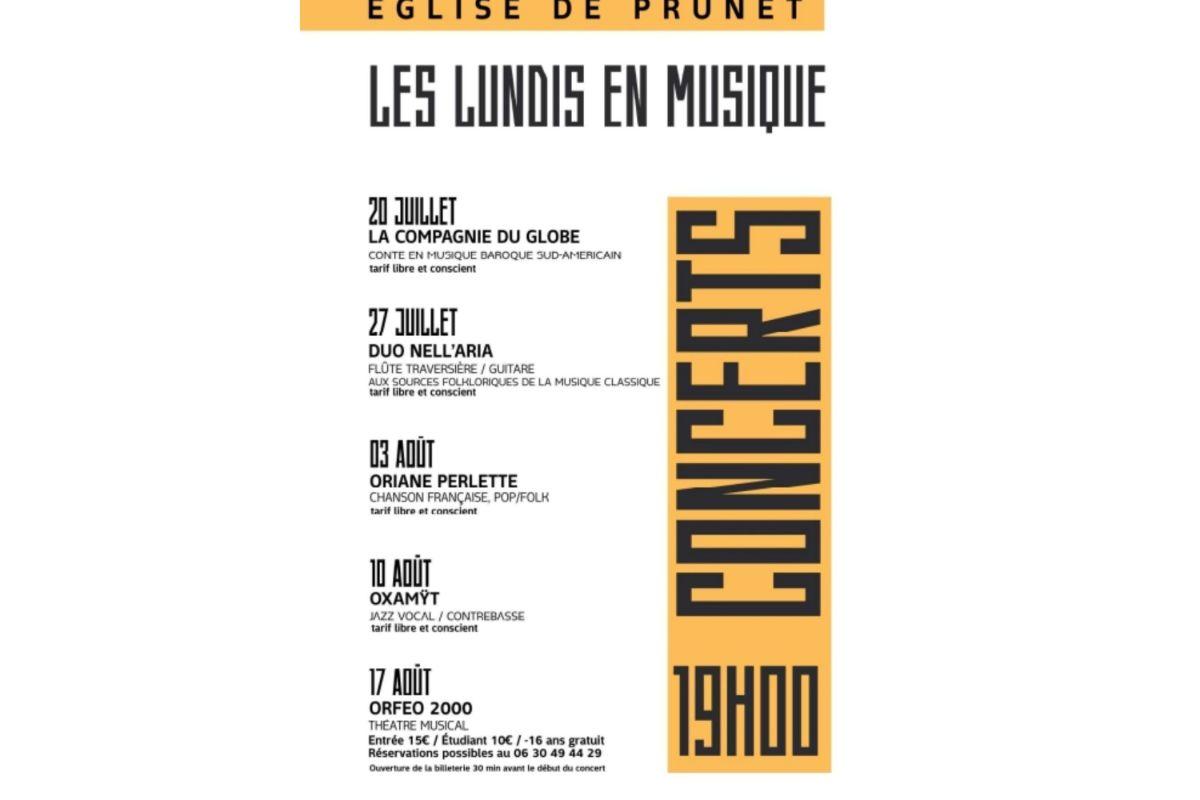 PROGRAMME PRUNET - EGLISE SAINT GREGOIRE